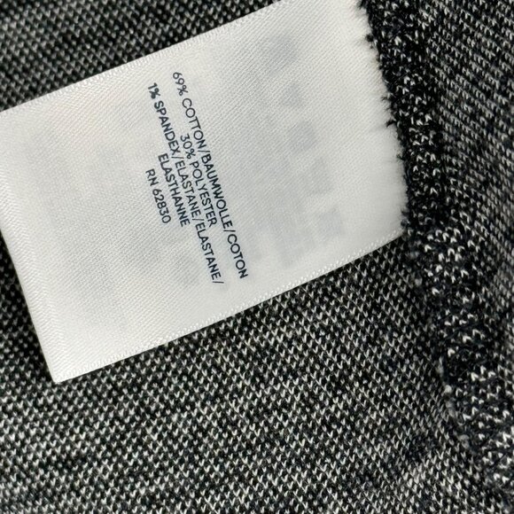 Lands' End Women's Plus Size 2X Black gray Plaid  Shirt ponte knit shacket - Picture 5 of 11